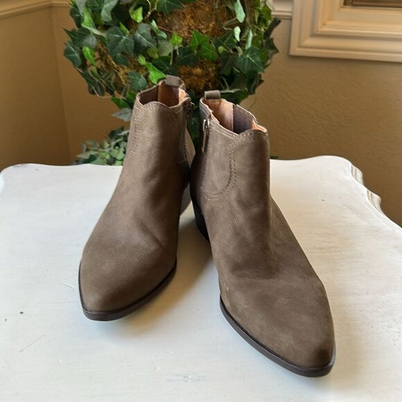 Lucky Brand Brown Brown Leather Suede Finish Boots Women’s 11 M New No Box - Picture 11 of 13